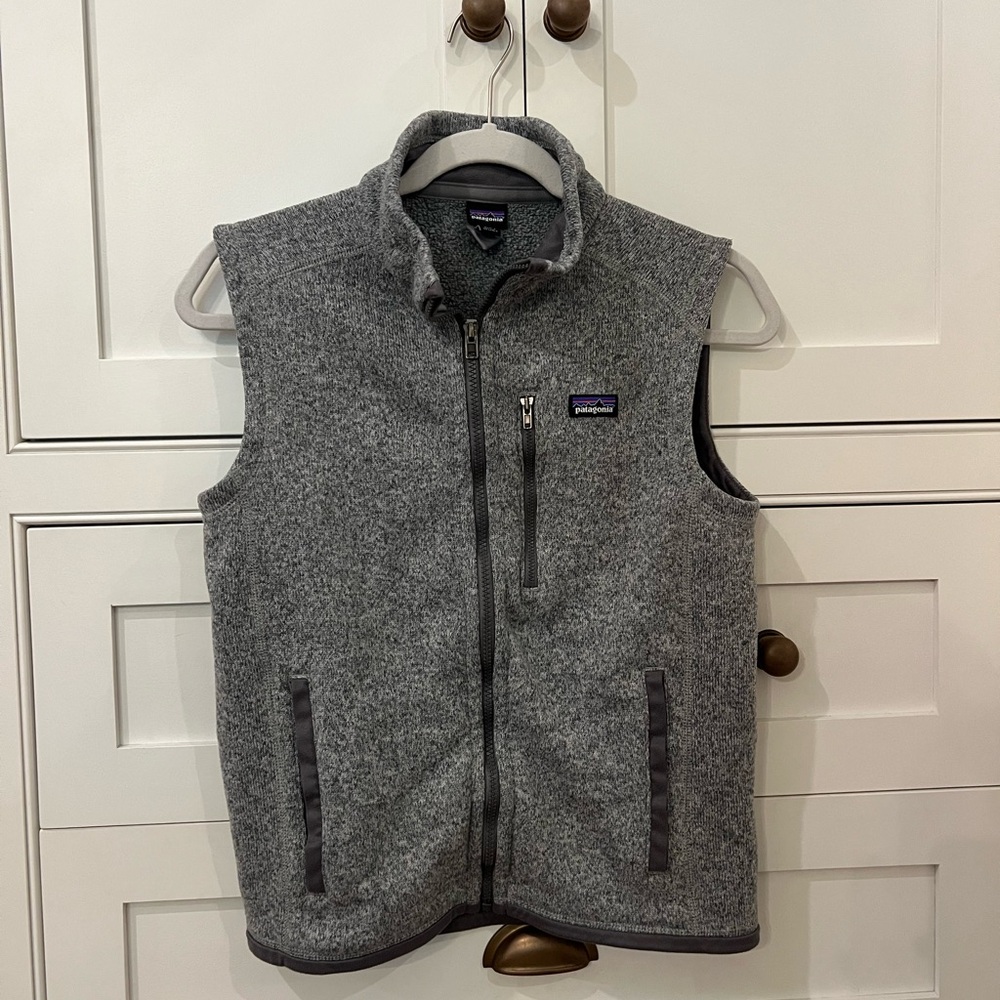 Patagonia Charcoal Gray Kids Fleece Vest